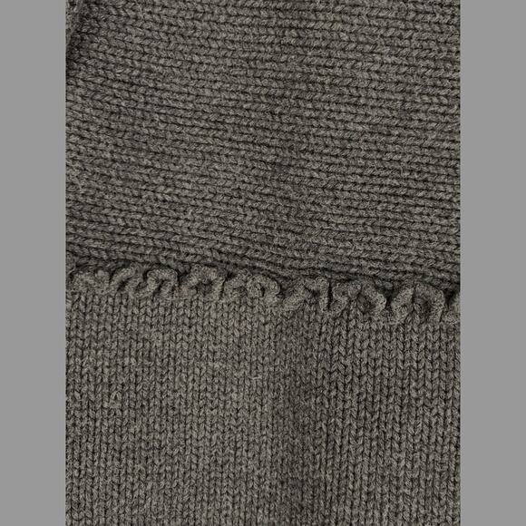 J. Jill Button Up Cardigan Womens Medium 100% Cotton Dark Grey Long Sleeves - Picture 3 of 8